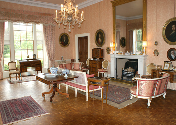 The drawing room at Wassand Hall